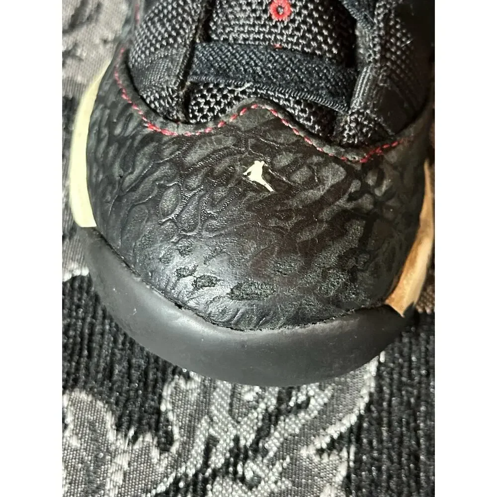 NIKE AIR JORDAN 6 RINGS Baby Toddler Shoes Size 9C Black Red White MJ School